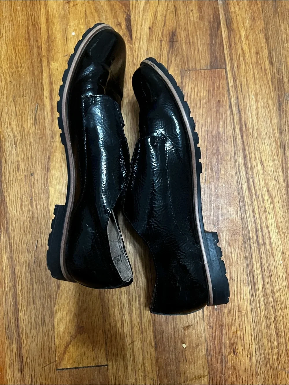 Kelly & Katie Black Patent Slip-On Loafers